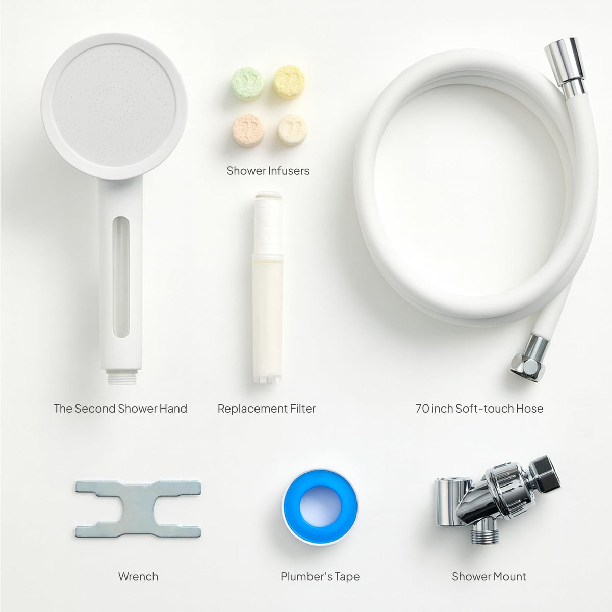 SecondShower adjustable hose supports versatile bathroom layouts and rentals.