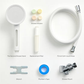 SecondShower adjustable hose supports versatile bathroom layouts and rentals.