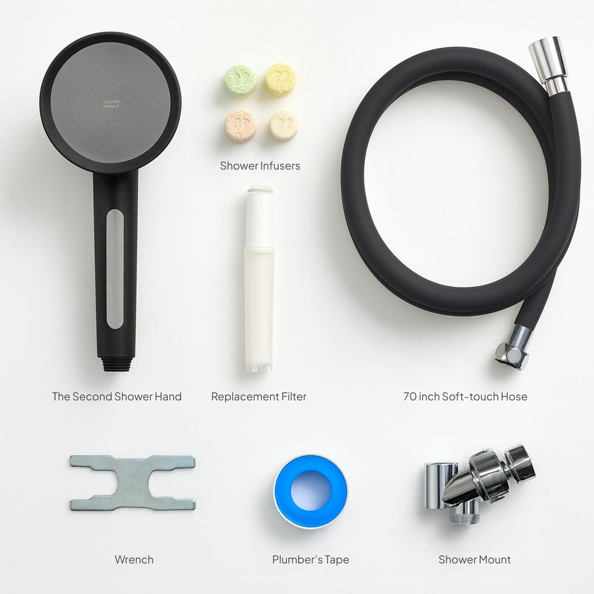 SecondShower all-in-one upgrade kit ideal for apartments and homes.
