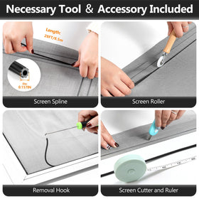 Secopad hook for efficient old screen removal during repair