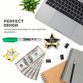 Secret Stash fake pen diversion safe in green showing compact concealed space