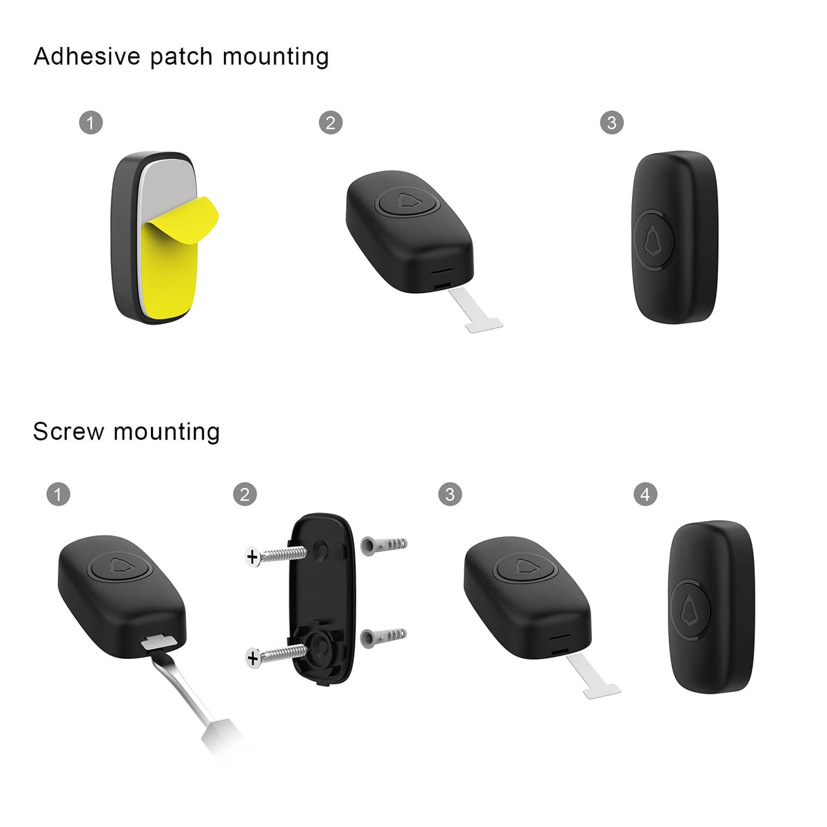 SECRUI M520+F55 58 songs and LED indicators support diverse alerts.