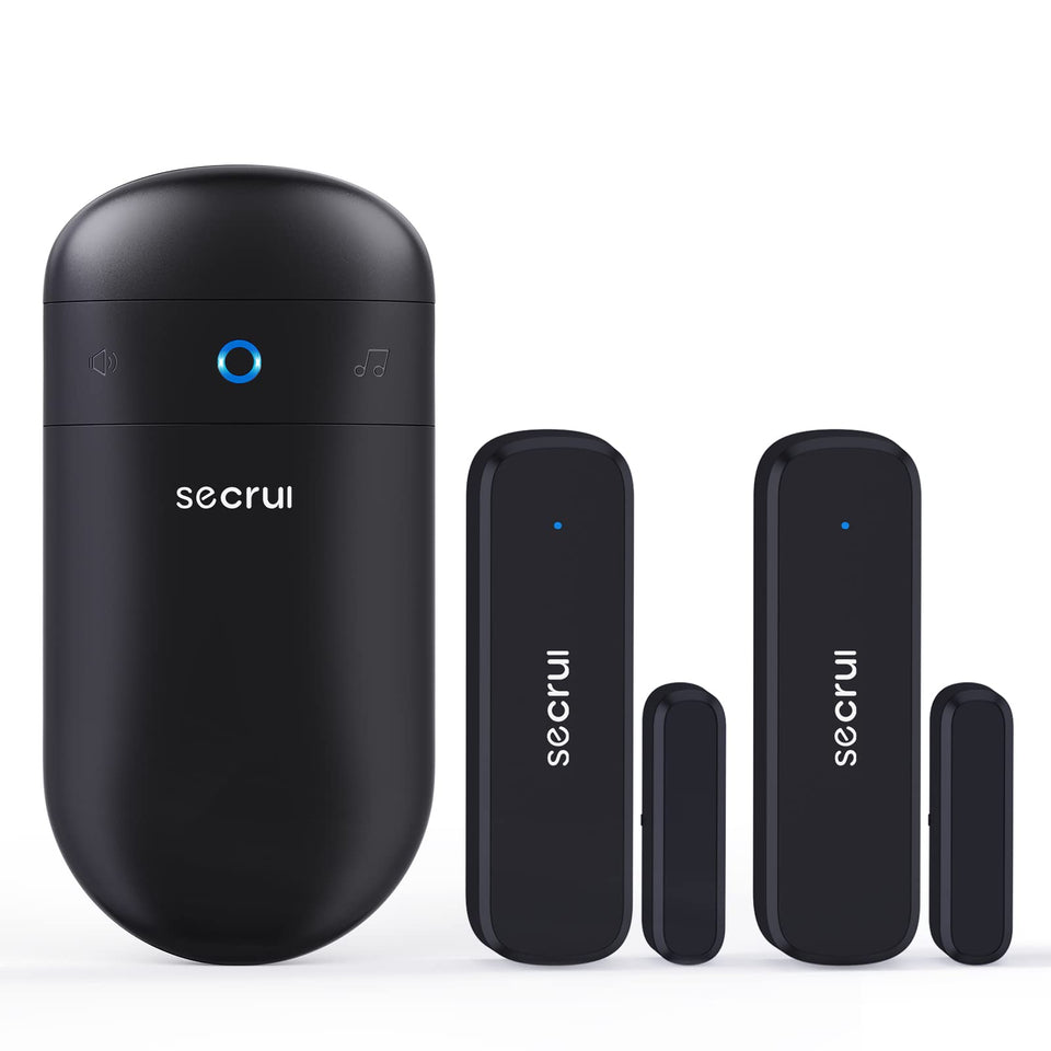 SECRUI door chime receiver system with loud alert for quick door entry notification
