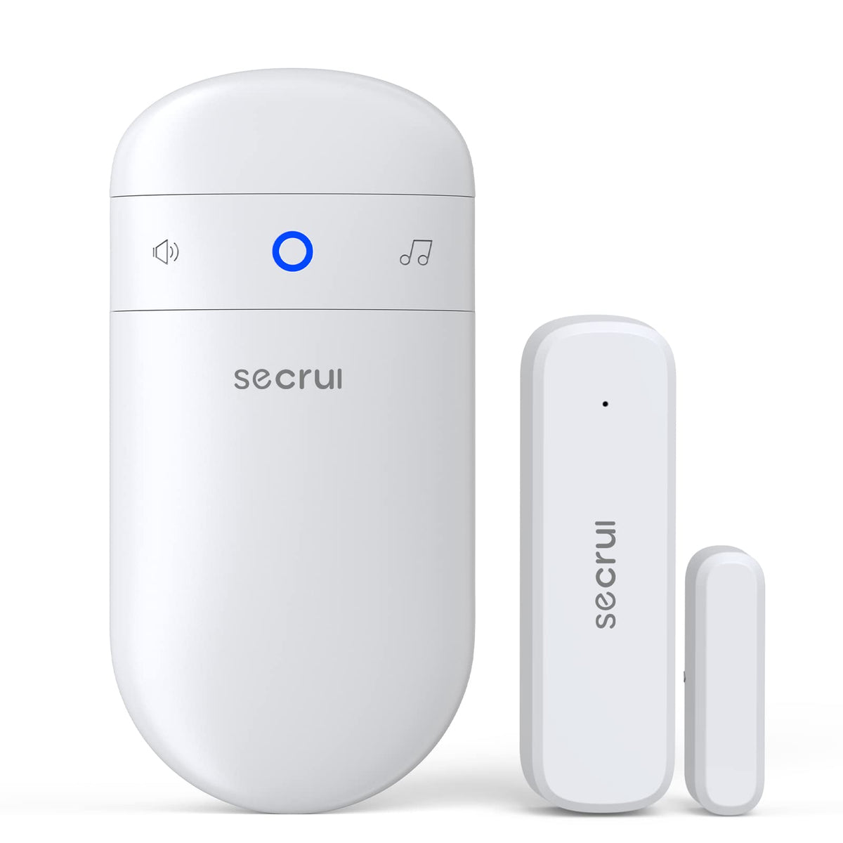 SECRUI door chime setup showing quick entry alerts for home and office