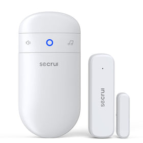 SECRUI door chime setup showing quick entry alerts for home and office