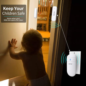 SECRUI door sensor detects door opening for instant notifications