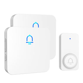 SECRUI doorbell two-receiver system in white for reliable alerts.