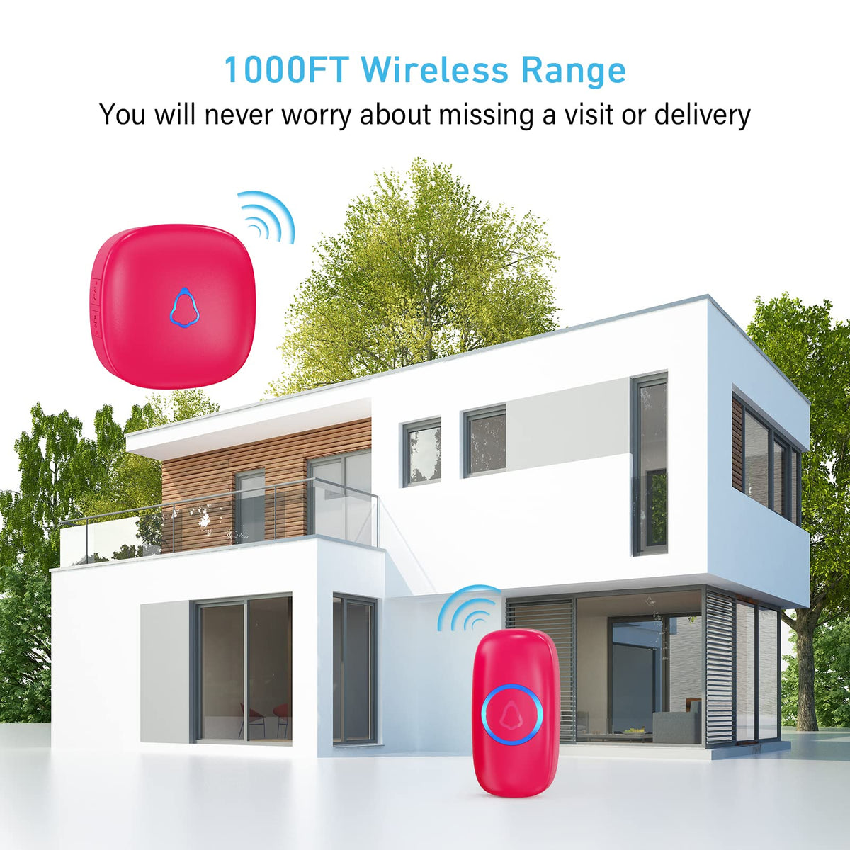 SECRUI doorbell 58 chimes, varied notification options