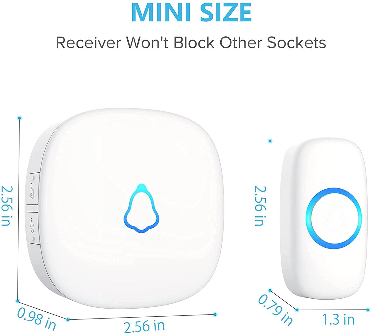 SECRUII doorbell button wall mount, weatherproof and easy to install.