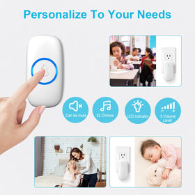 SECRUI doorbell coverage 1000ft enables whole-home alerts
