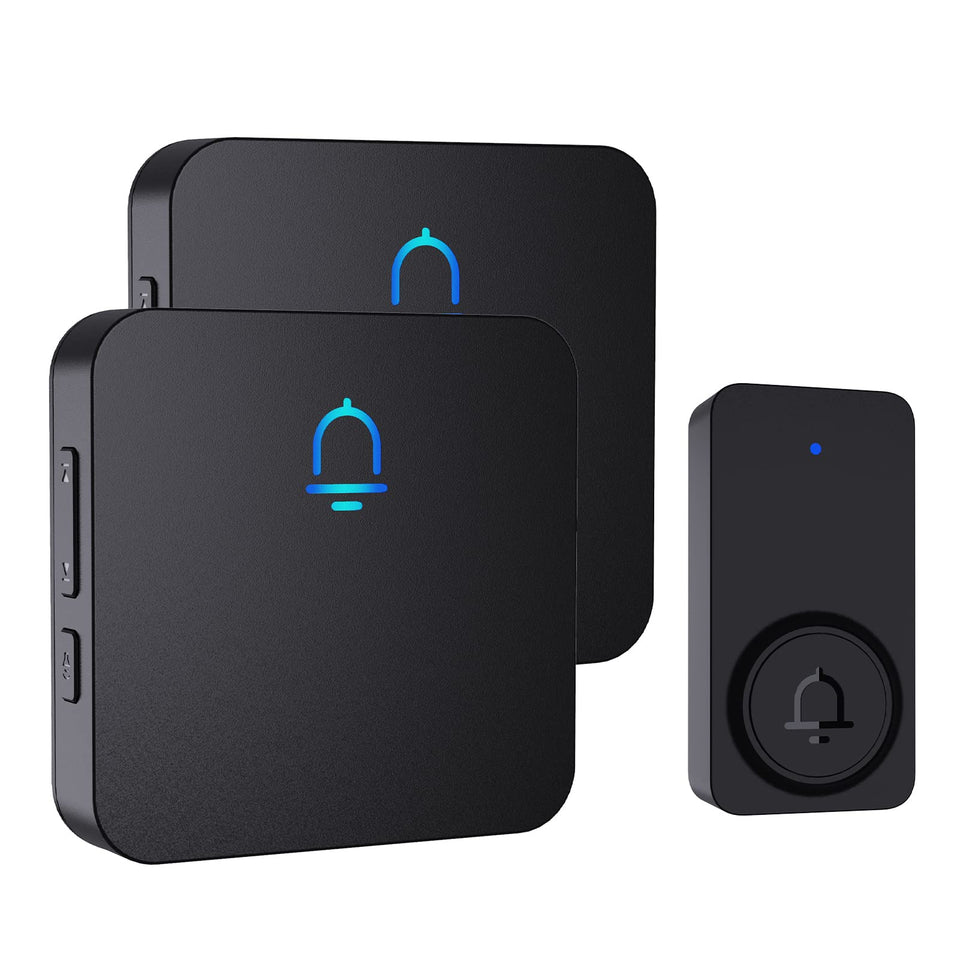 SECRUI doorbell hero front view highlighting modern black design for seamless home integration.