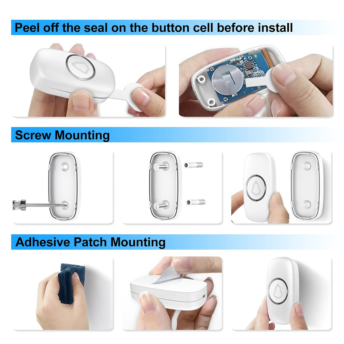 SECRUI doorbell suitable for homes, classrooms, offices, and stores.