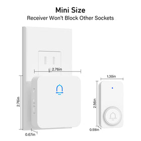 SECRUI doorbell push-button close-up highlights durable seal.