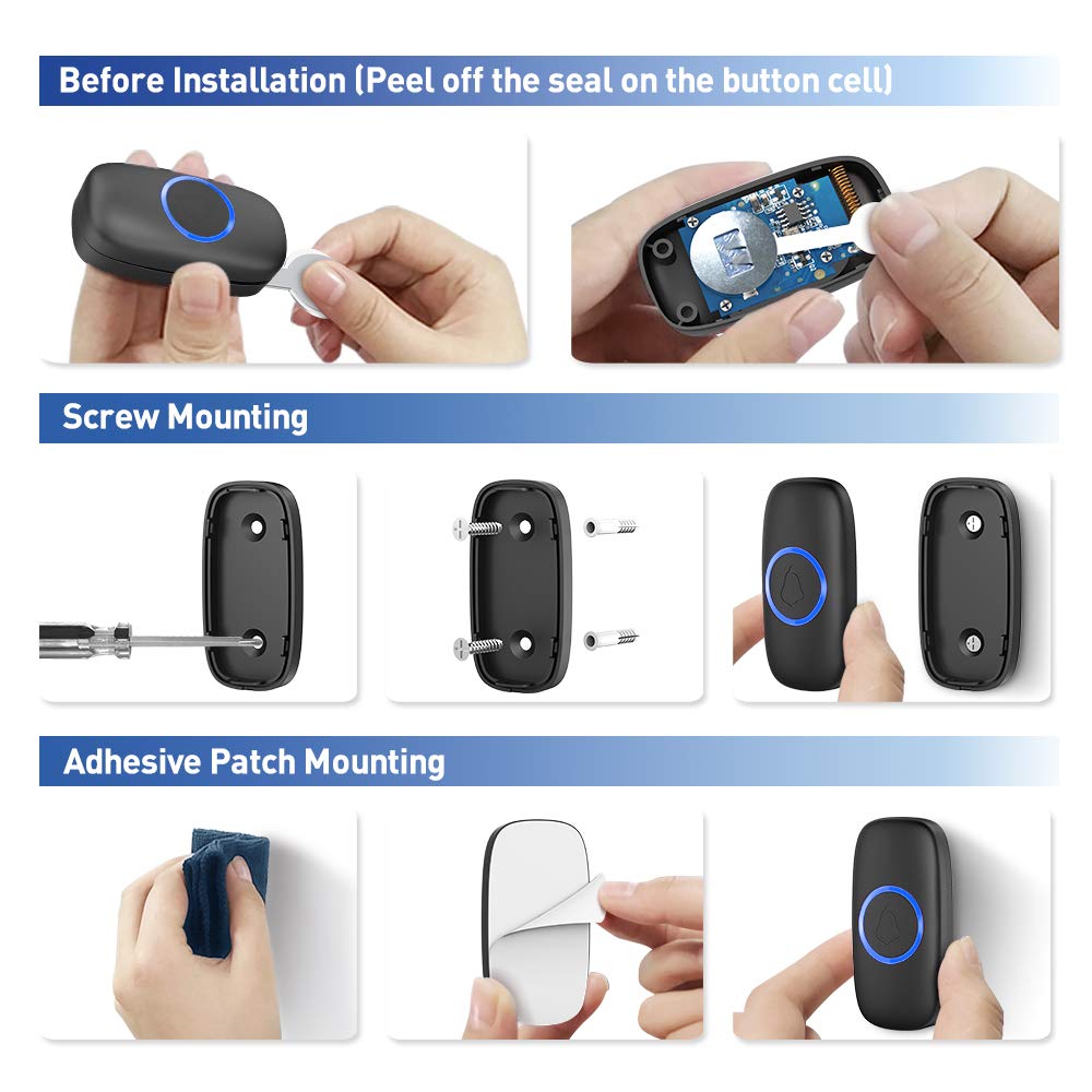 SECRUI doorbell range up to 1000 feet for wide property coverage.