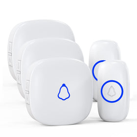 SECRUII wireless receiver plugged in, ready for reliable alerts in any room.