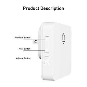 SECRUI doorbell receivers mounted on wall for easy access indoors.