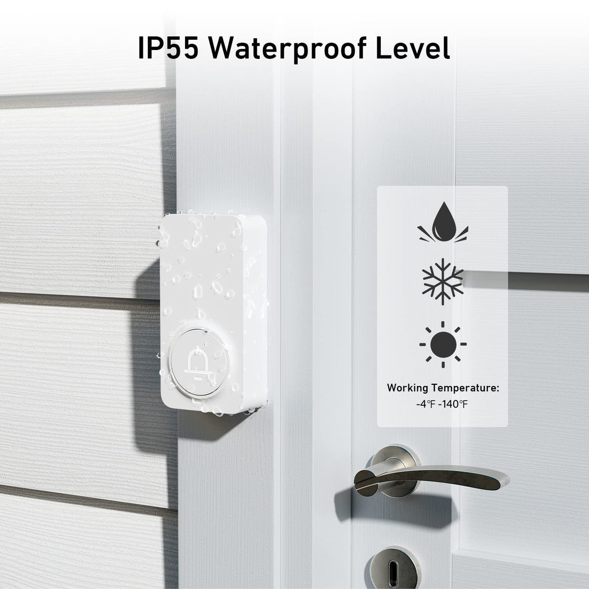 SECRUI doorbell offers adjustable volume and melody options for customization.