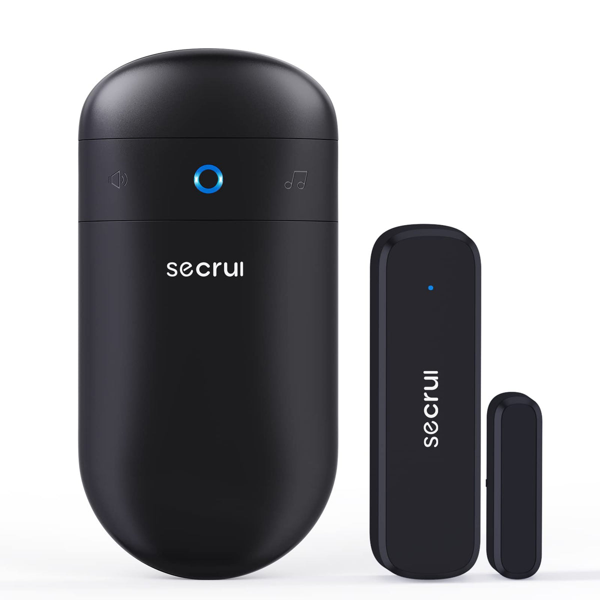 SECRUI M508D7 door chime receiver plugged in for reliable entry alerts