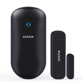 SECRUI M508D7 door chime receiver plugged in for reliable entry alerts