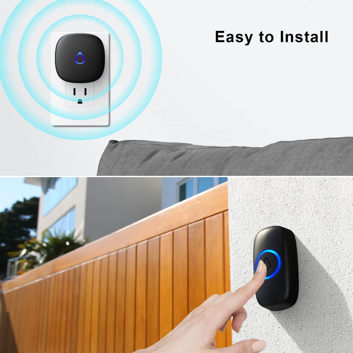 SECRUI M520+F55 outdoor unit with IP55 weatherproof protection.