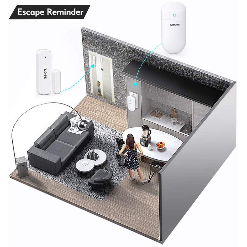 SECRUI 500ft range ensures coverage for large homes and small offices