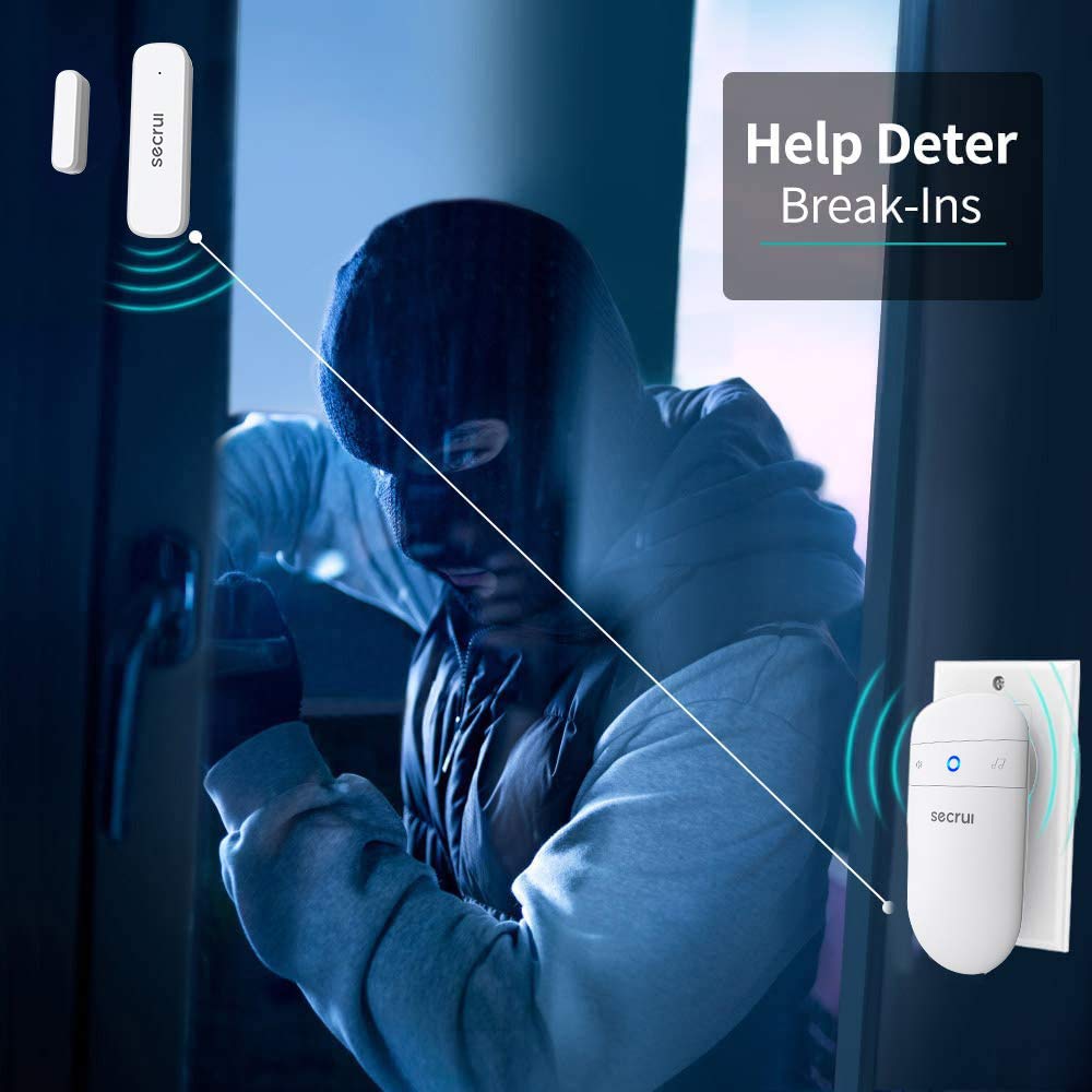 SECRUI receiver unit receiving wireless alerts across rooms