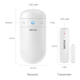 SECRUI Volume control with five levels for tailored alerts