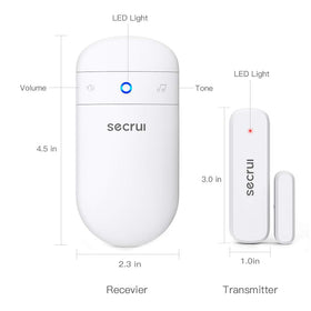 SECRUI adjustable volume levels from silent to loud alerts