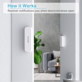 SECRUI Wireless Door Sensor Pair enables quick setup