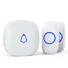 SECRUI wireless doorbell receiver plugged into outlet, ready for use.