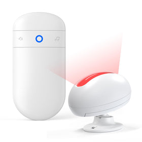 SECRUI wireless motion sensor doorbell receiver mounted for reliable indoor alerts