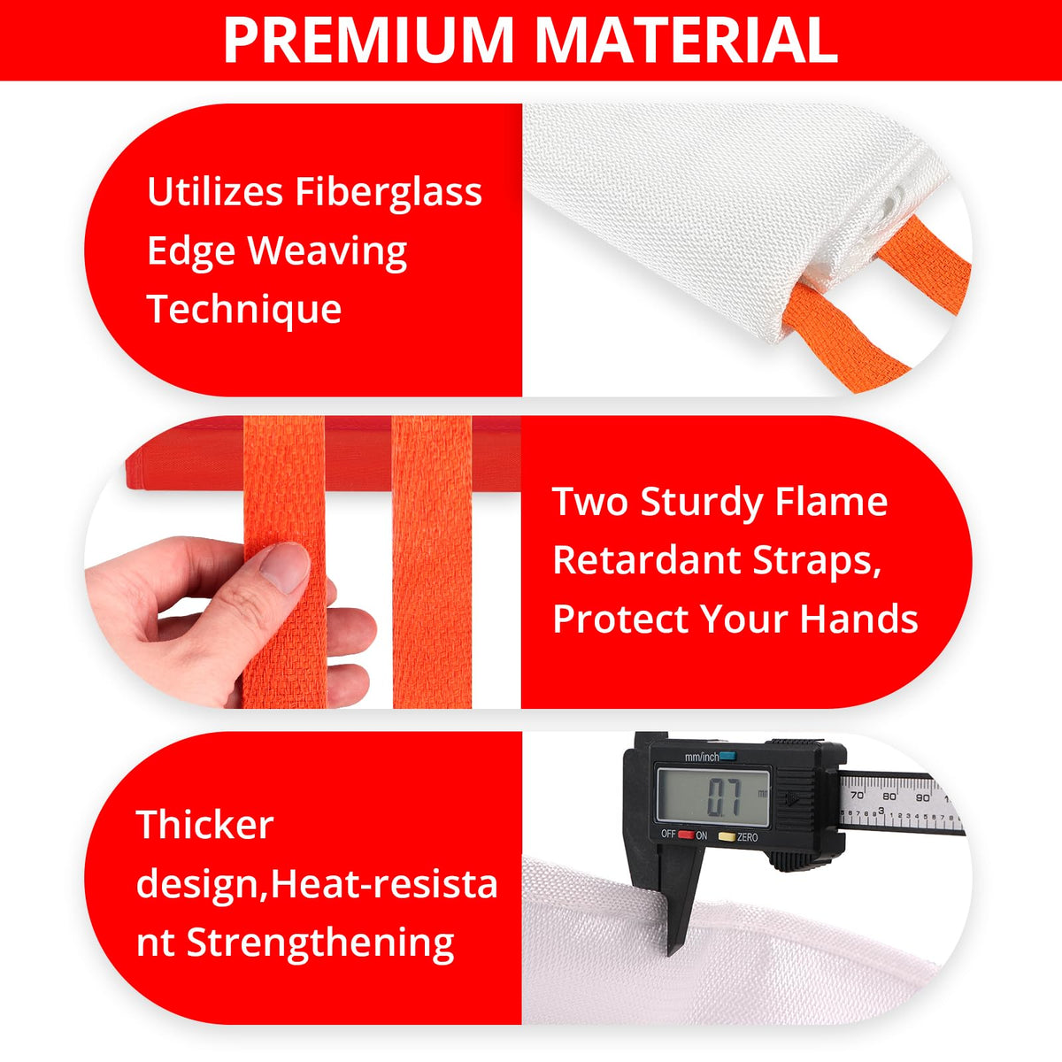 SecuCaptain fire blanket storage pouch emphasizes portability and readiness.