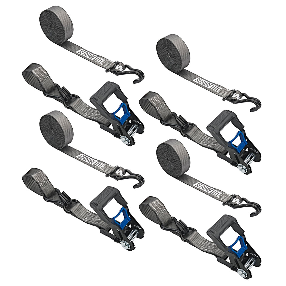 Secure Tite 1-1/2in ratchet strap secures loads in trucks.