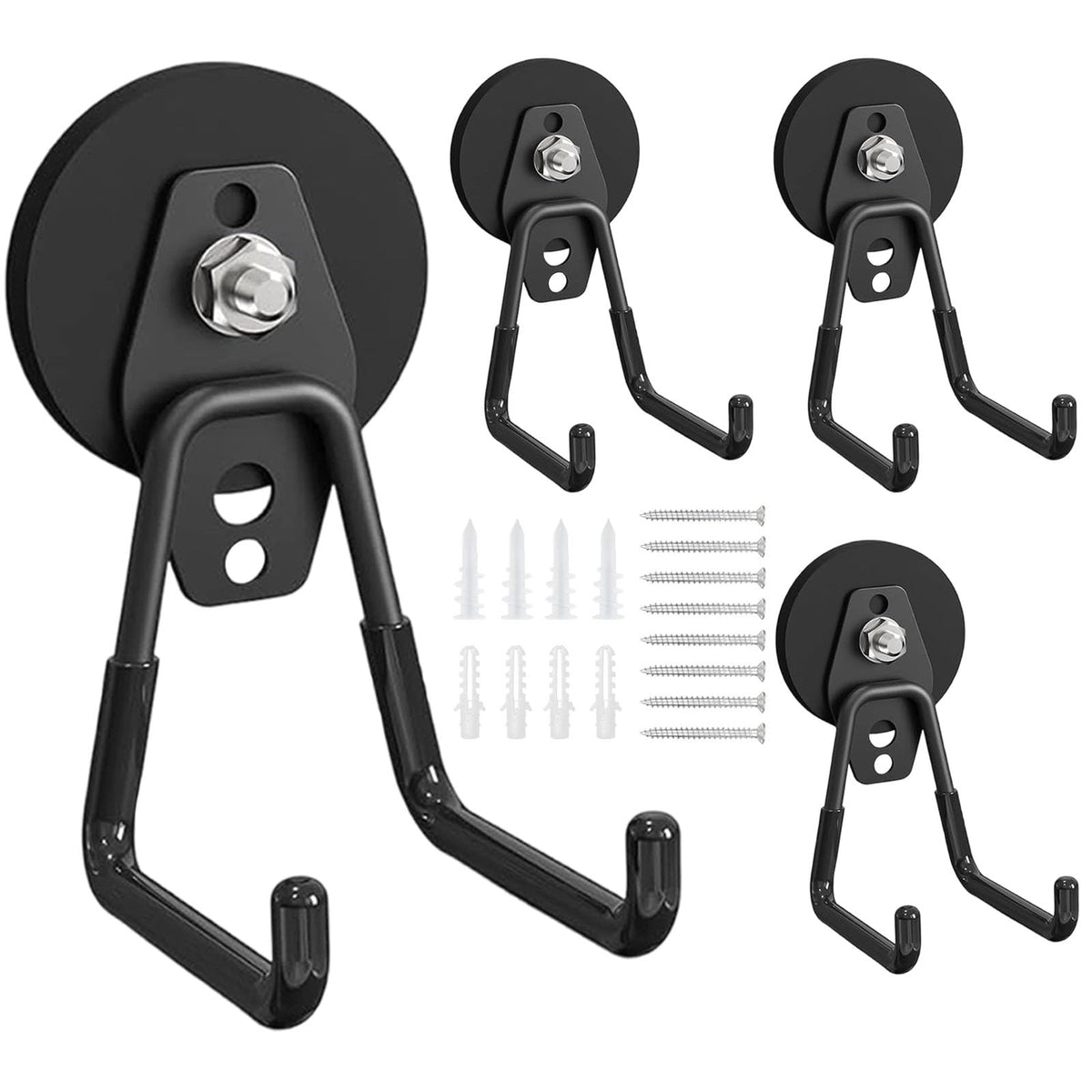 SecureElastic magnetic hooks with 66mm base deliver strong hold on steel surfaces.