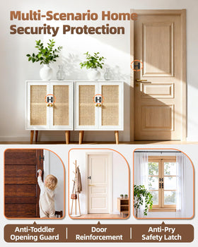 SecureLatch 360-degree swivel mechanism for smooth door operation.