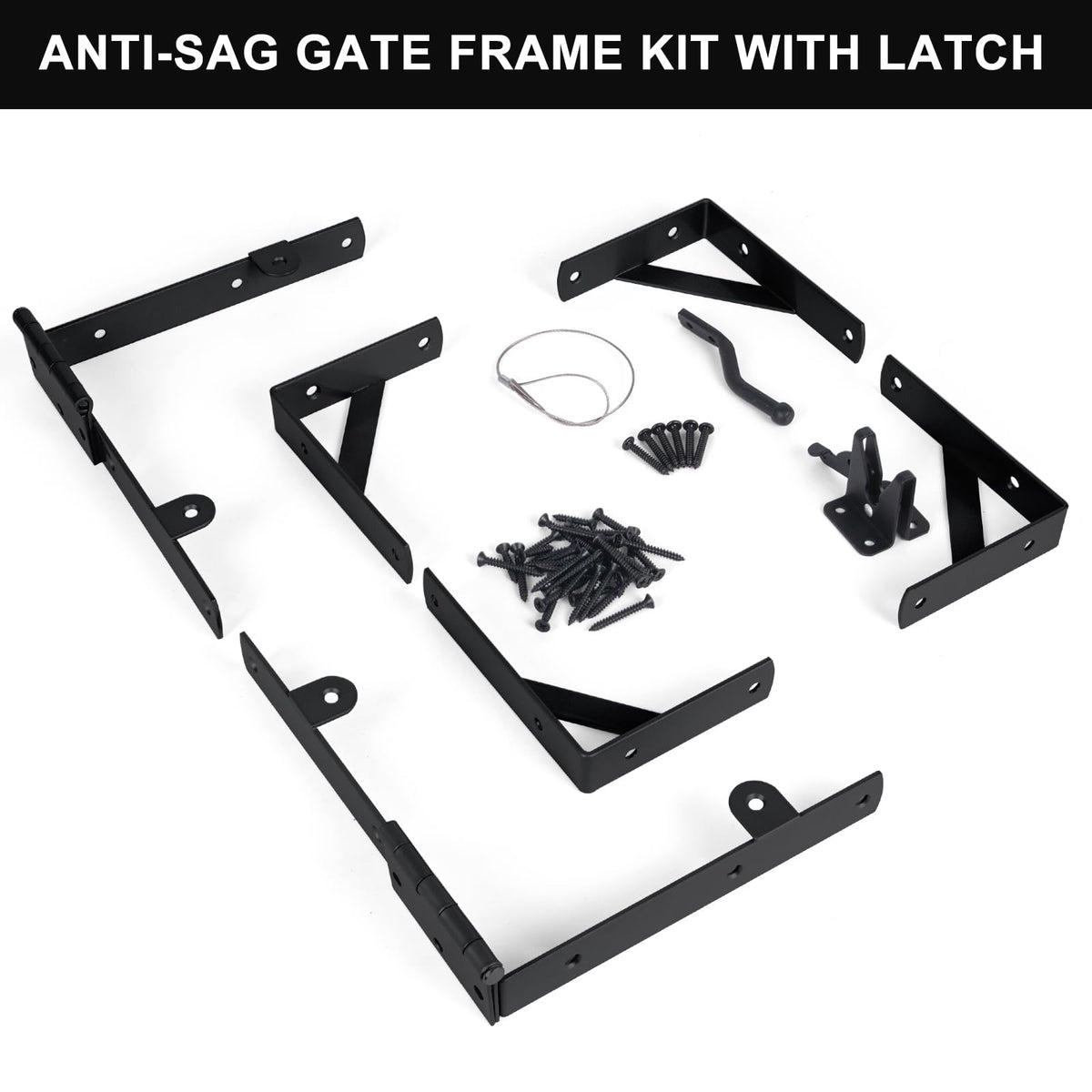 Securitoday anti sag frame hinges provide durable gate operation.
