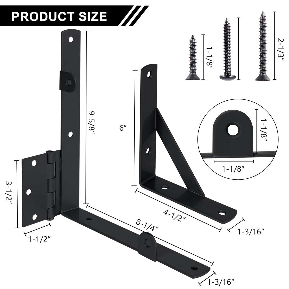 Securitoday corner brace bracket reinforcing gate corners to prevent sag.