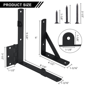Securitoday corner brace bracket reinforcing gate corners to prevent sag.