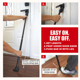 SecurityMan angled rubber bottom ensures floor protection during use.
