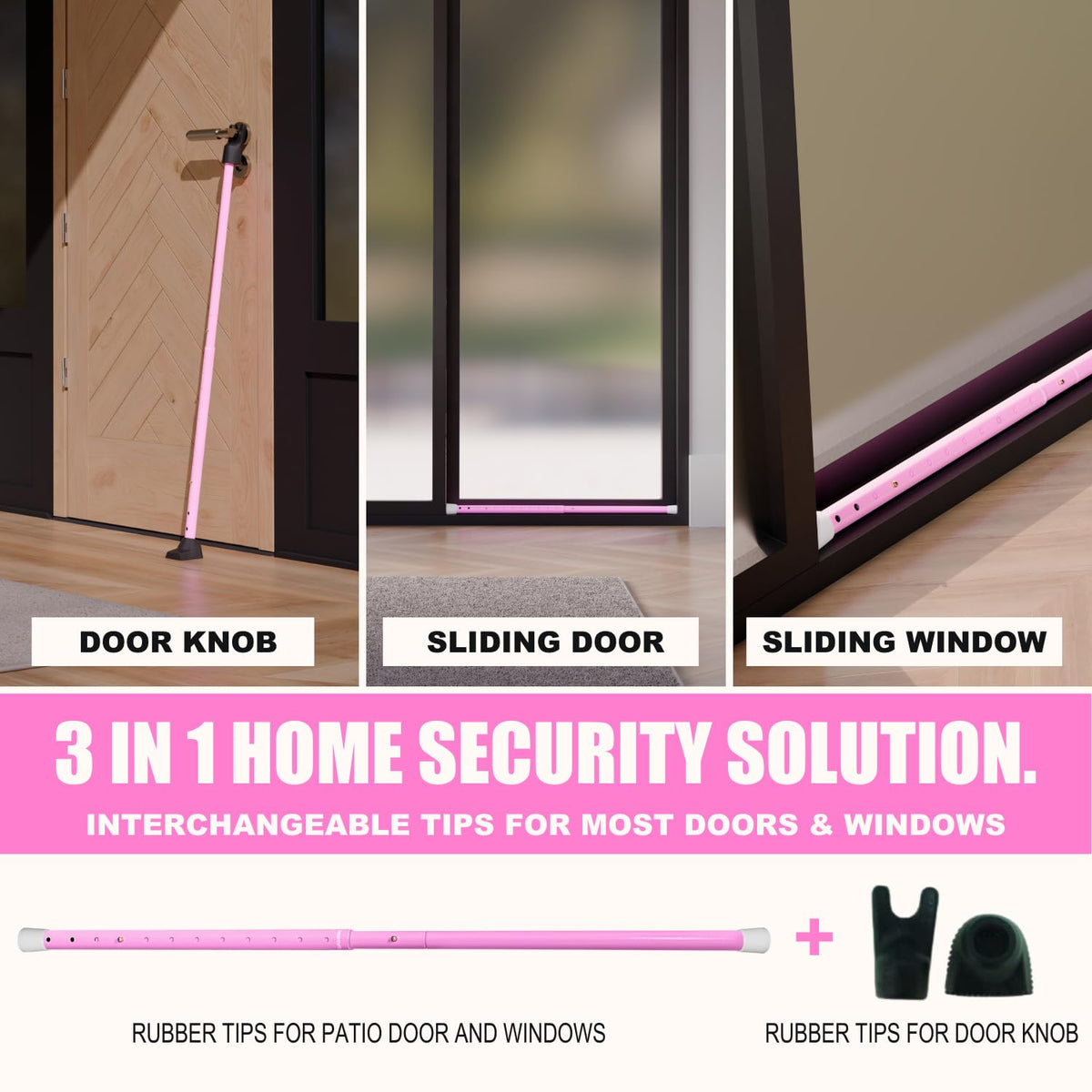 SECURITYMAN door bar hinge cap designed for hinged doors and reliable brace.