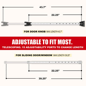SecurityMan sliding-door cap mode secures sliding doors without damage.