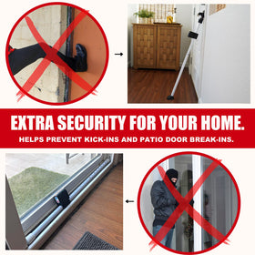 SecurityMan in-use under door knob showcases quick, tool-free setup.