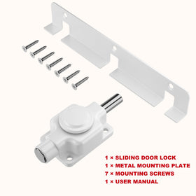 Securityman Sliding Door Lock in use on glass door demonstrating reliable operation