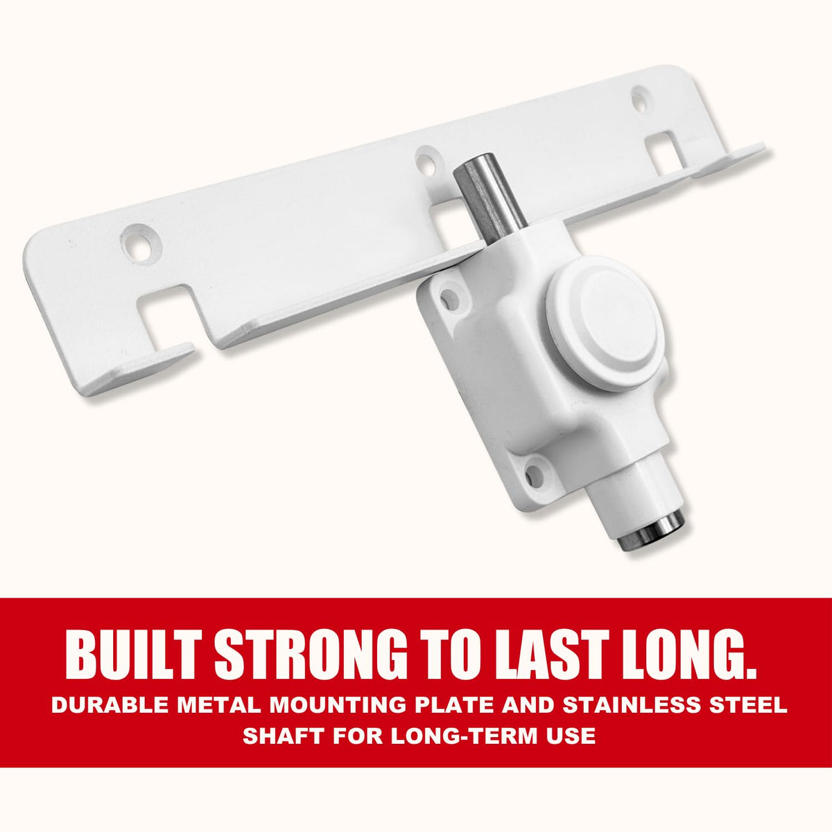 Securityman Sliding Door Lock installation kit with plate and screws
