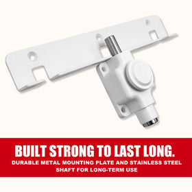 Securityman Sliding Door Lock installation kit with plate and screws