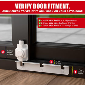 Securityman Sliding Door Lock stainless steel shaft detail highlights durability