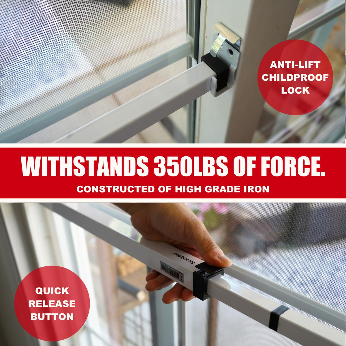 SECURITYMAN heavy duty deterrent conveys sturdy protection and peace of mind.
