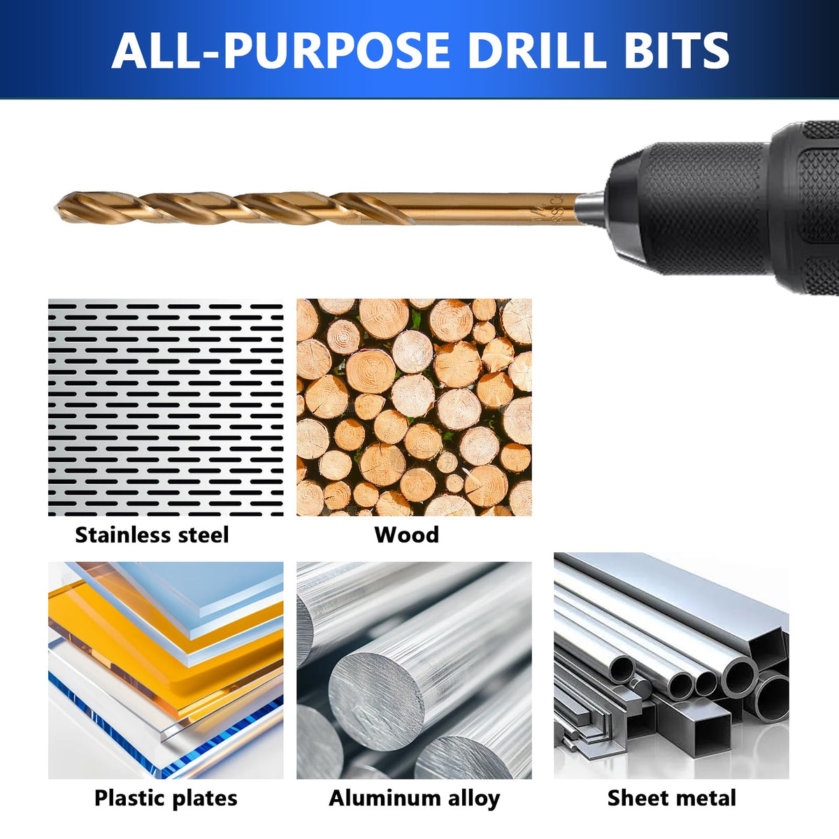SEDIANAS 29-piece range covers sizes from 1/16 to 1/2 inch for versatile projects