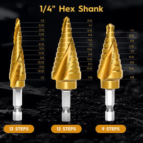 SEDIANAS HSS titanium-coated bit with split-point for easier starting