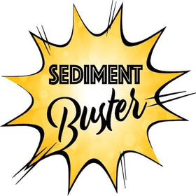 Sediment Buster master plumber design reflecting professional reliability.